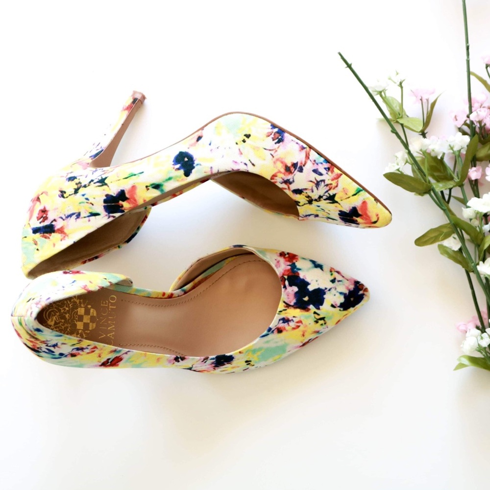Vince Camuto Floral Heel